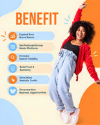Press release distribution benefits include increased brand visibility, media exposure, quality backlinks, online authority, wider audience reach, and improved SEO performance.