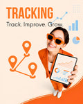 "Advanced website tracking setup and analytics implementation showing user behavior, conversions, events, attribution data, GA4 tracking, Meta Pixel integration, and performance measurement for business growth."